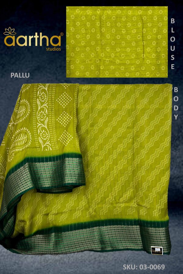 Light Green Georgette Saree