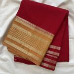 Red with Mustrad Yellow Crape Big Border