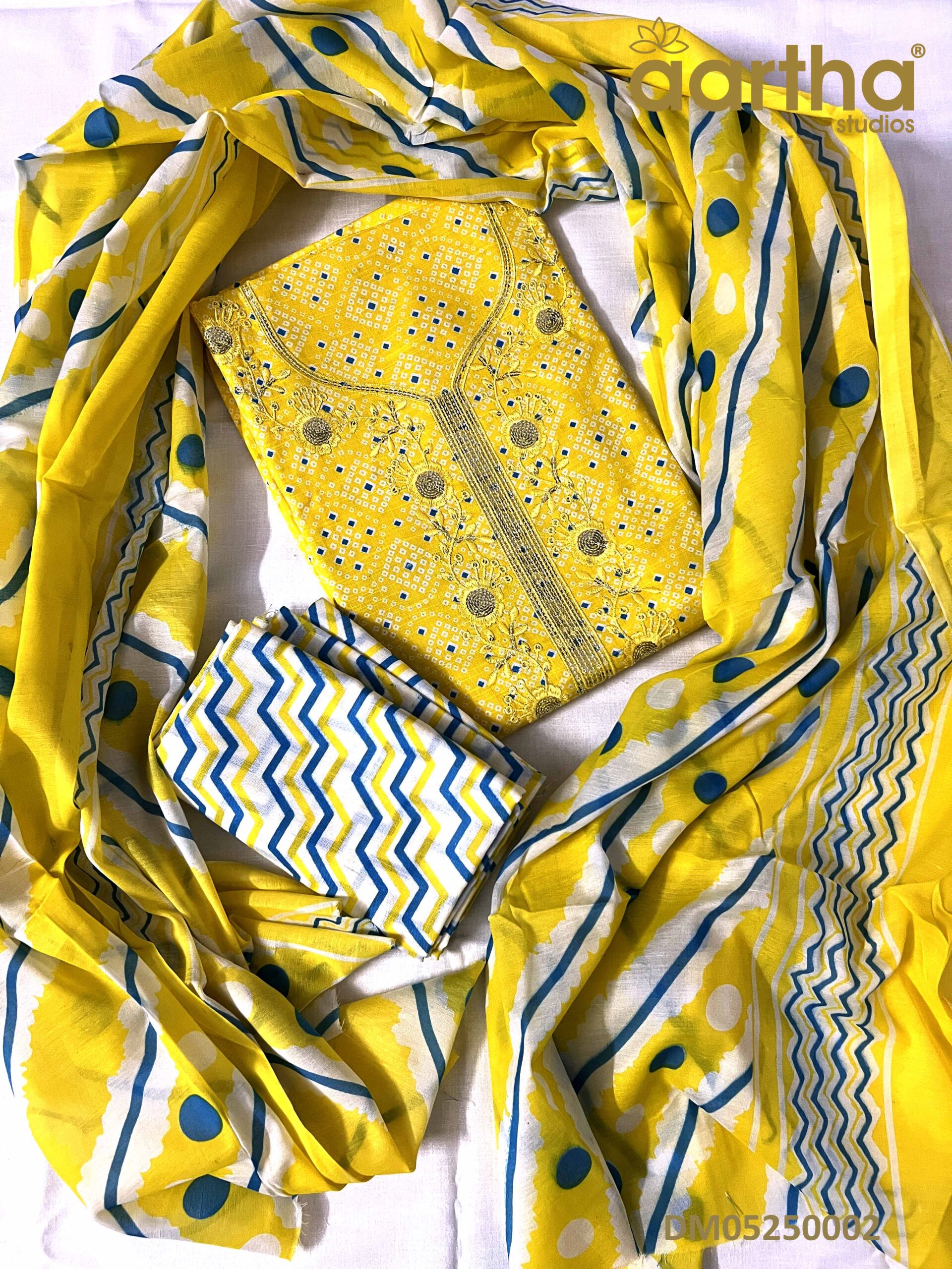 Stylish Dress Materials with Soft Chiffon Dupatta