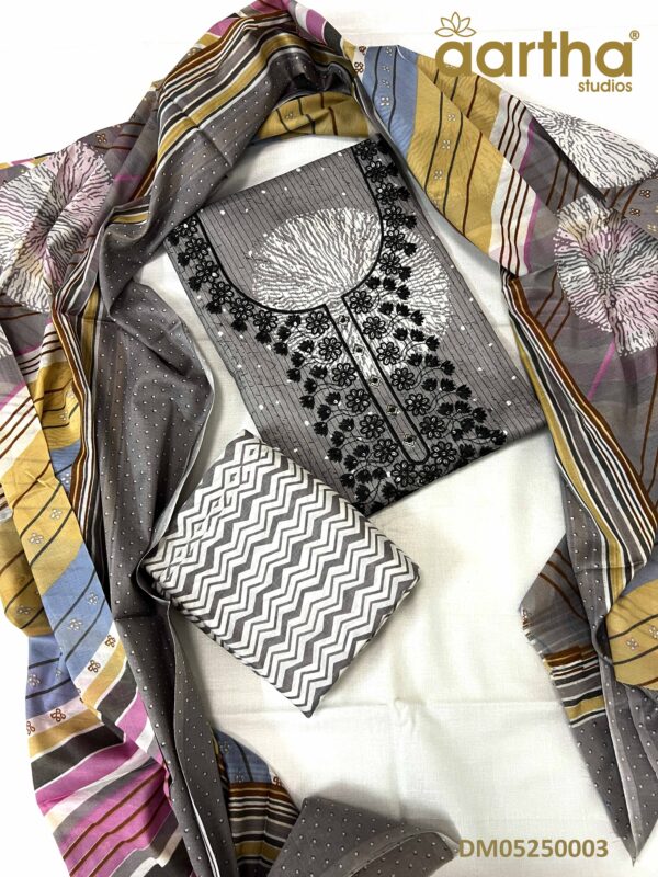 Stylish Dress Materials with Soft Chiffon Dupatta