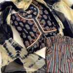 Alia Cut Cotton Set with Chiffon Dupatta