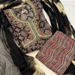 Alia Cut Cotton Set with Chiffon Dupatta
