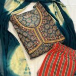 Alia Cut Cotton Set with Chiffon Dupatta
