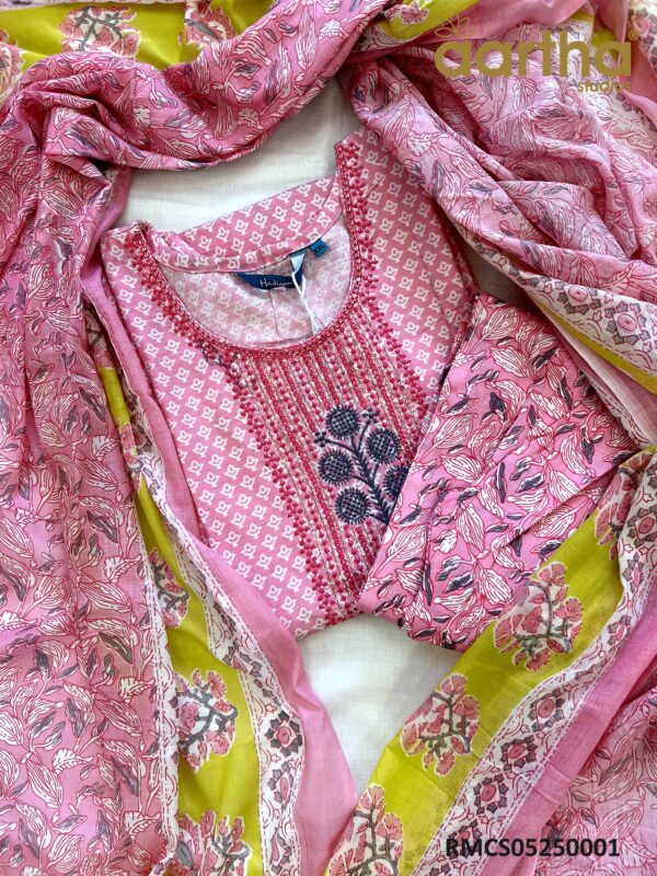 Readymade Cotton Sets with Cotton Dupatta