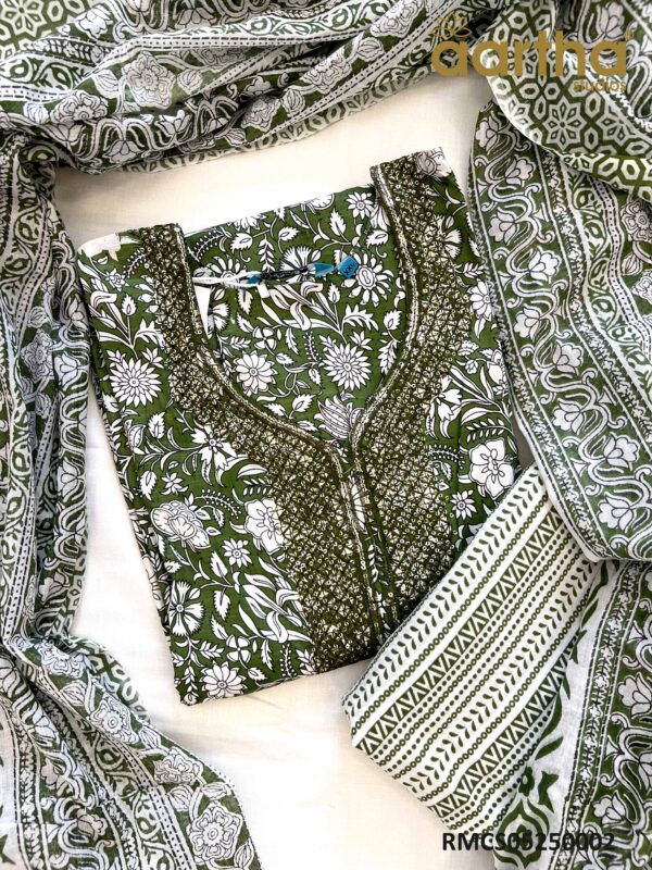 Readymade Cotton Sets with Cotton Dupatta