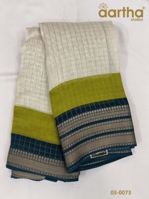 Checks Semi Georgette Sarees