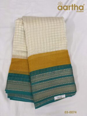 Checks Semi Georgette Sarees