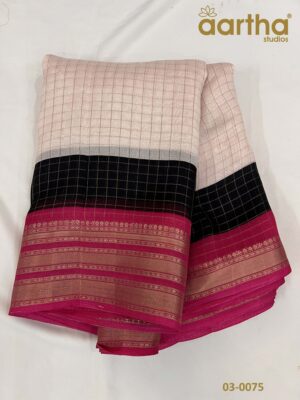 Checks Semi Georgette Sarees