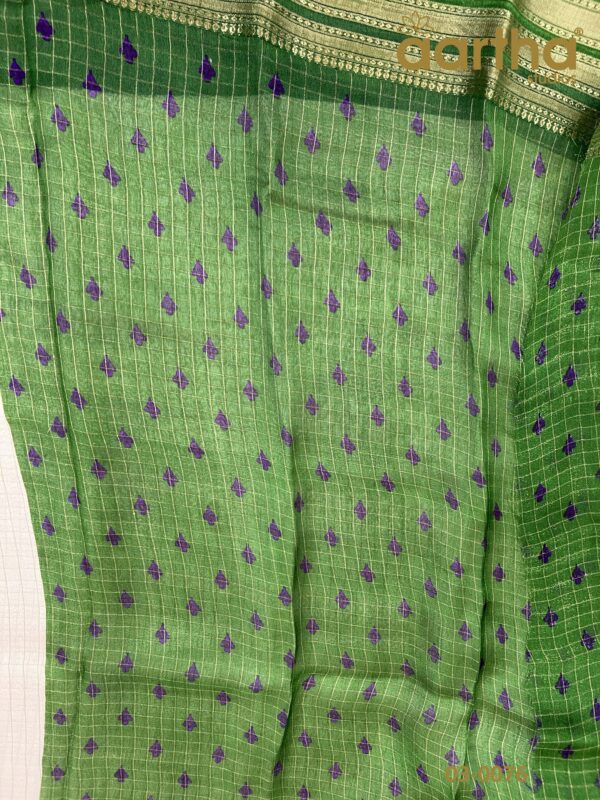 Checks Semi Georgette Sarees