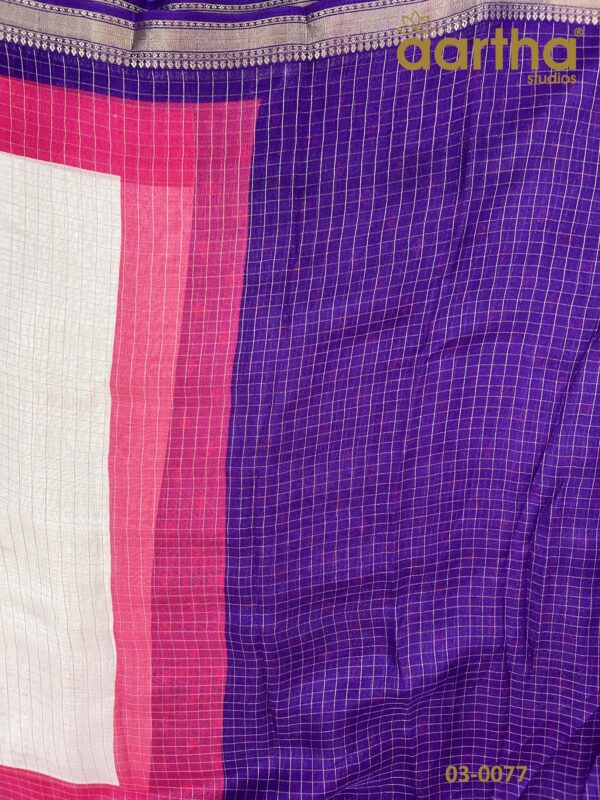 Checks Semi Georgette Sarees