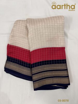 Checks Semi Georgette Sarees