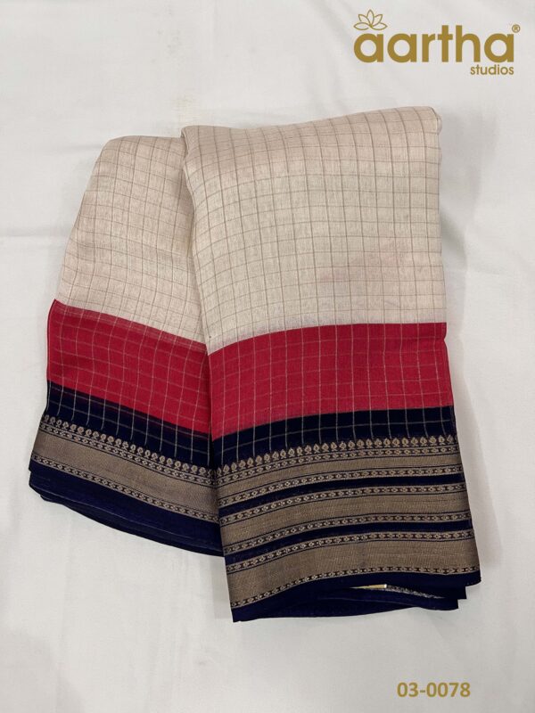 Checks Semi Georgette Sarees