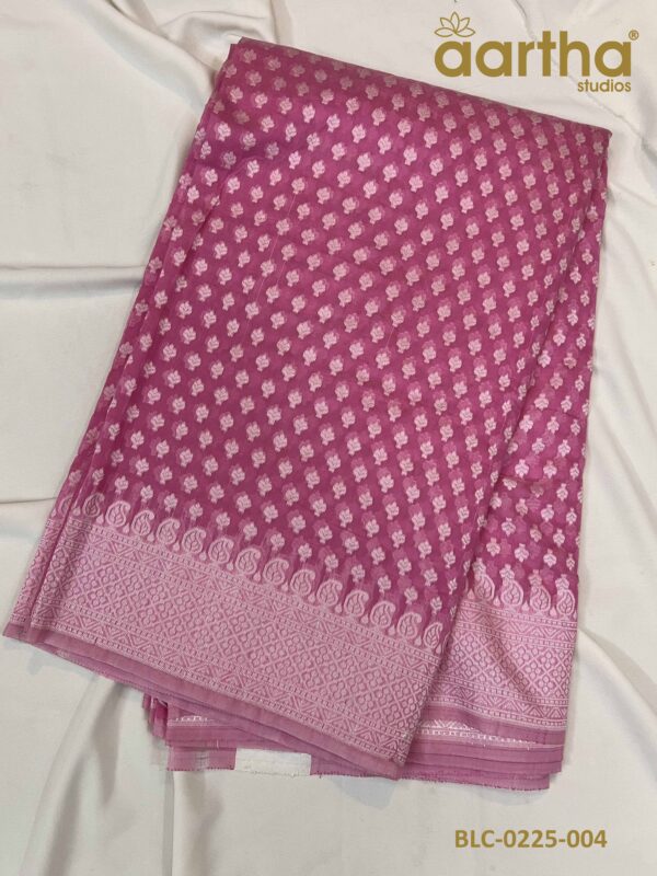 Ethnic Banarasi Linen Cotton Saree with Rich Design