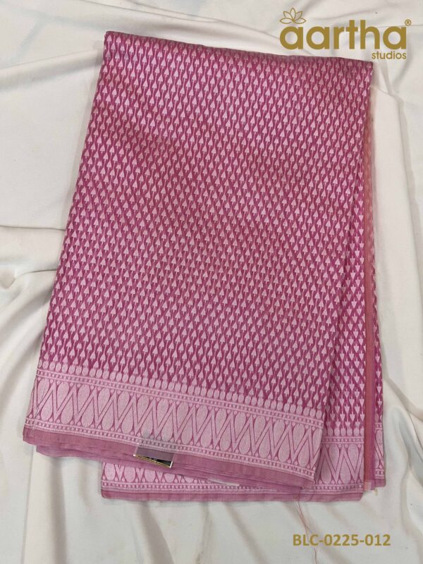 Designer Banarasi Linen Cotton Saree for Parties