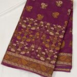 Banarasi Semi Geogrette (Antique Zari)
