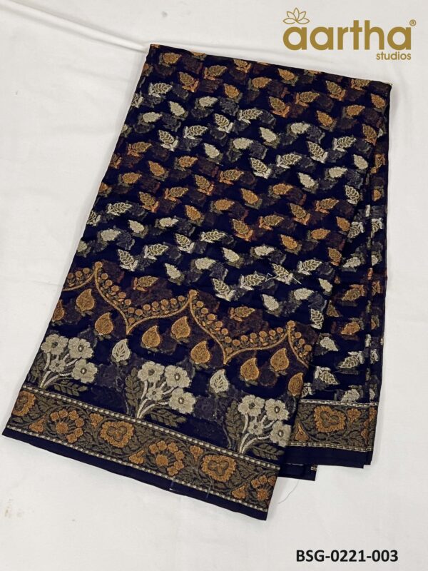 Banarasi Semi Geogrette (Antique Zari)