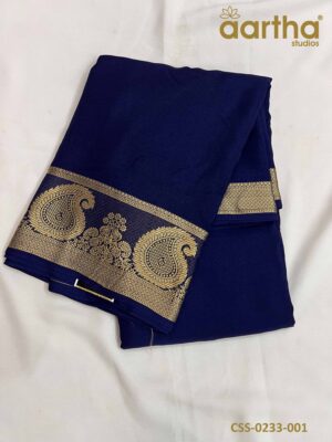 Crape Semi Silk Sarees