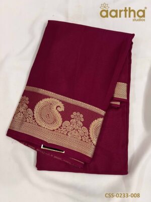 Crape Semi Silk Sarees