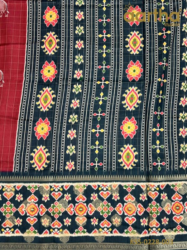 Fancy Kalamkari Semi Silk Sarees