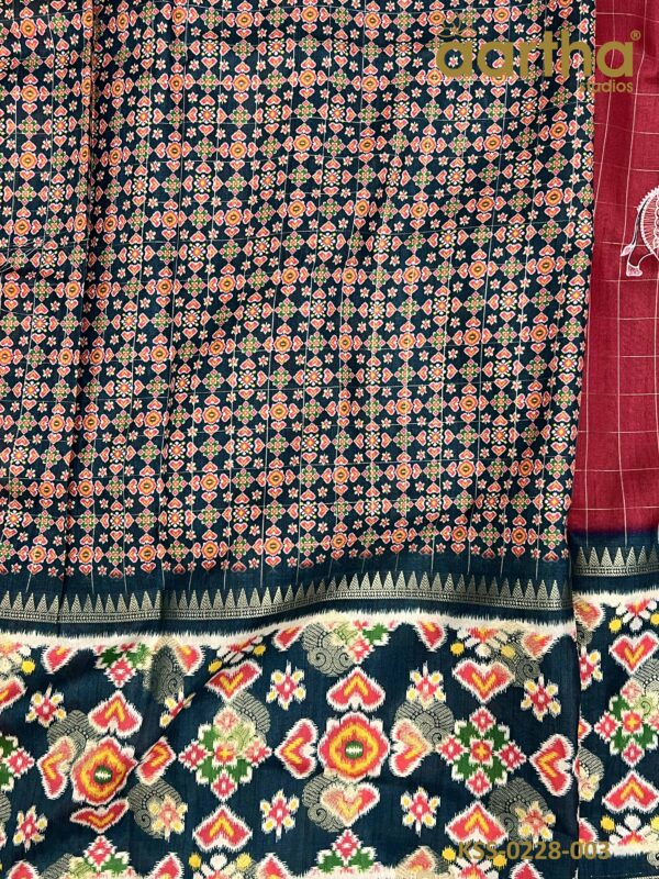 Fancy Kalamkari Semi Silk Sarees