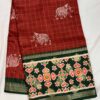 Fancy Kalamkari Semi Silk Sarees