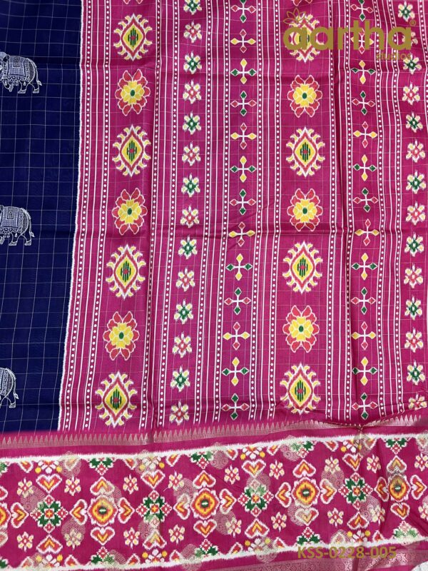 Fancy Kalamkari Semi Silk Sarees