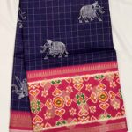 Fancy Kalamkari Semi Silk Sarees