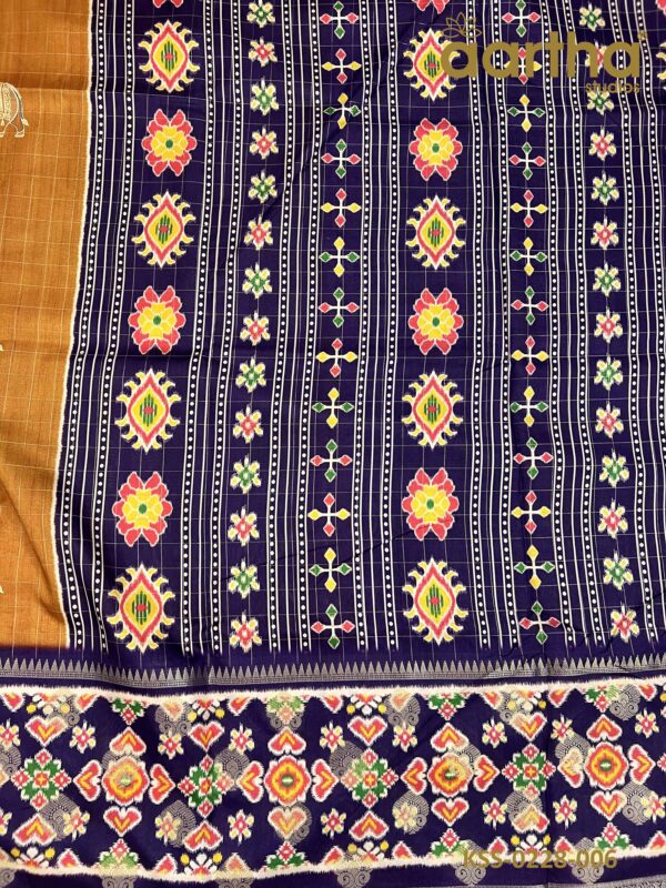 Fancy Kalamkari Semi Silk Sarees