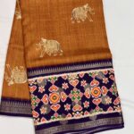 Fancy Kalamkari Semi Silk Sarees