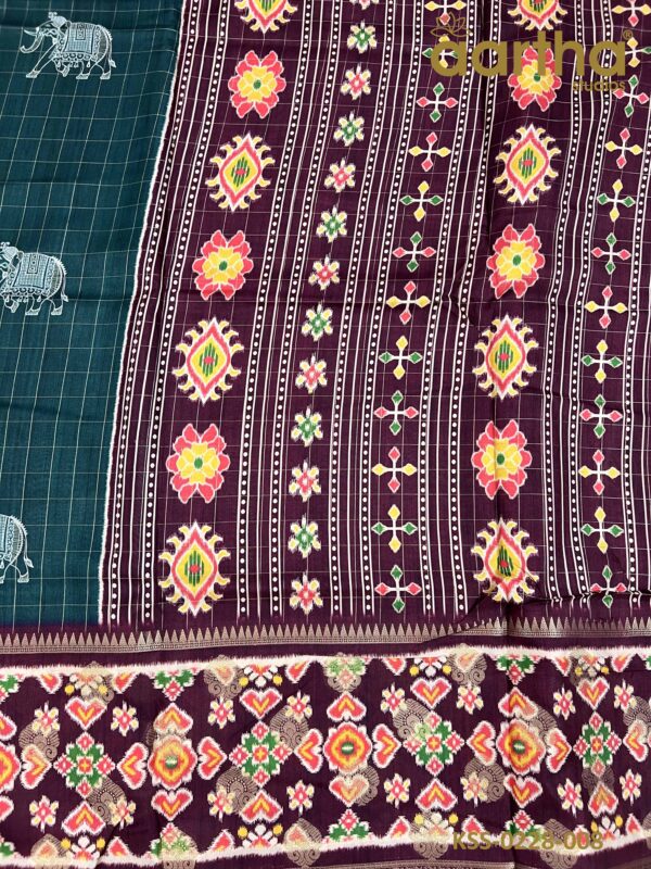 Fancy Kalamkari Semi Silk Sarees