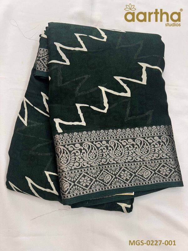 Moss Georgette Sarees