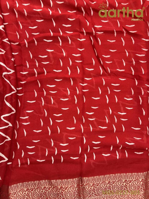 Moss Georgette Sarees