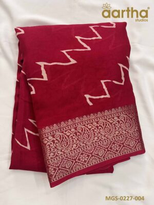 Moss Georgette Sarees