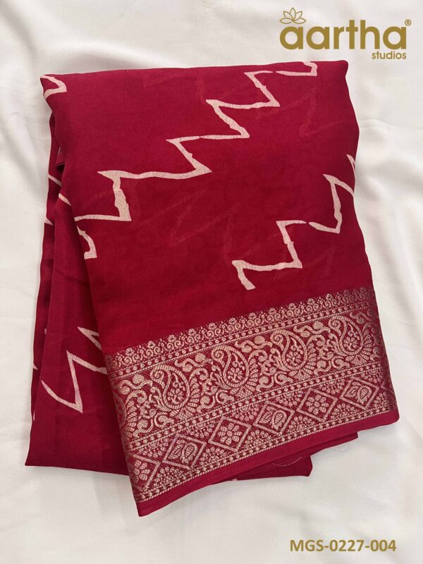 Moss Georgette Sarees