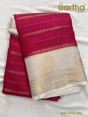 Moss Semi Silk Sarees