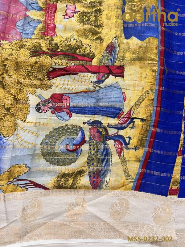 Moss Semi Silk Sarees