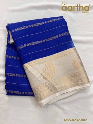 Moss Semi Silk Sarees