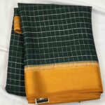 Semi Georgette Checks Saree