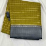 Semi Georgette Checks Saree