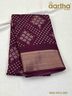 Moss Georgette Sarees