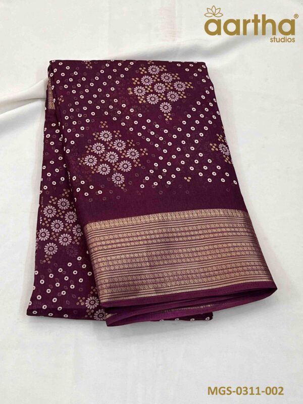 Moss Georgette Sarees