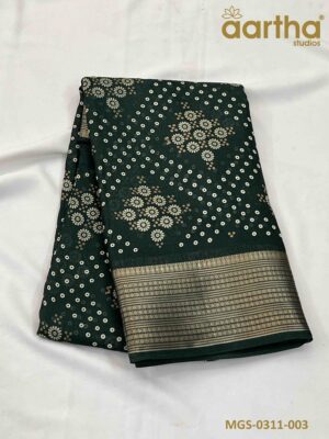 Moss Georgette Sarees
