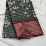Moss Georgette Sarees