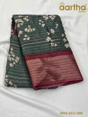Moss Georgette Sarees