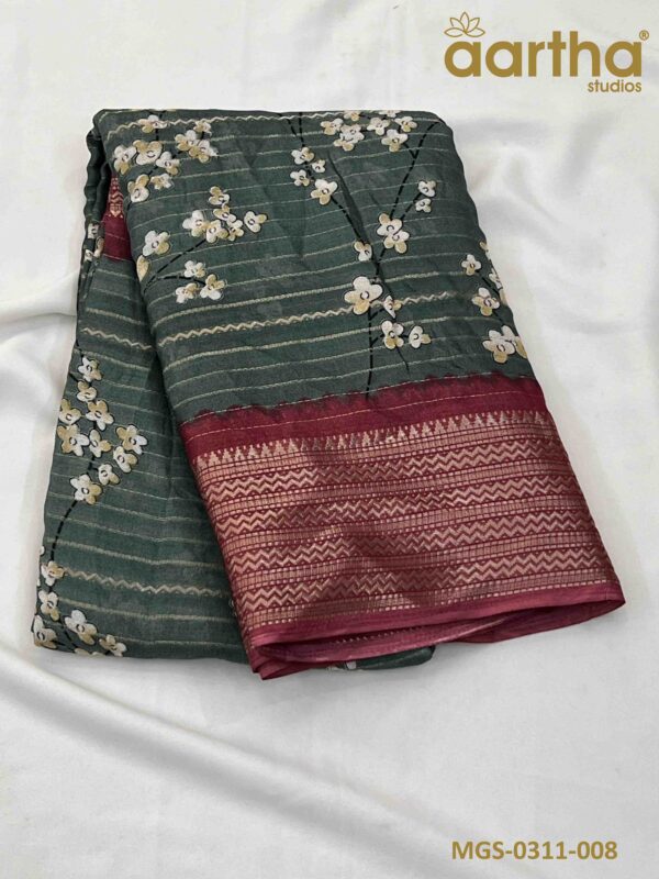 Moss Georgette Sarees