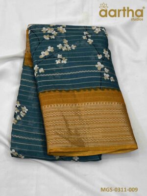Moss Georgette Sarees