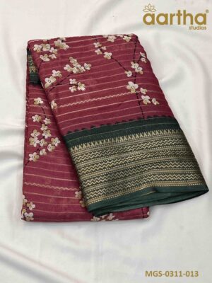 Moss Georgette Sarees