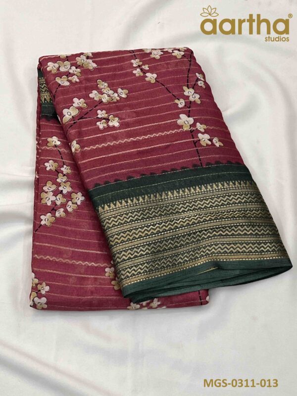 Moss Georgette Sarees