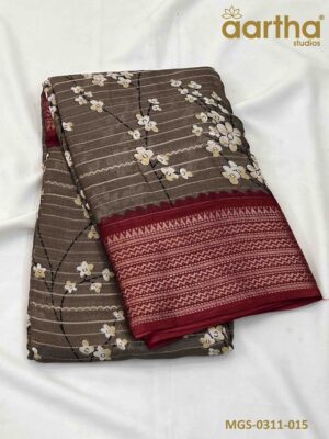 Moss Georgette Sarees