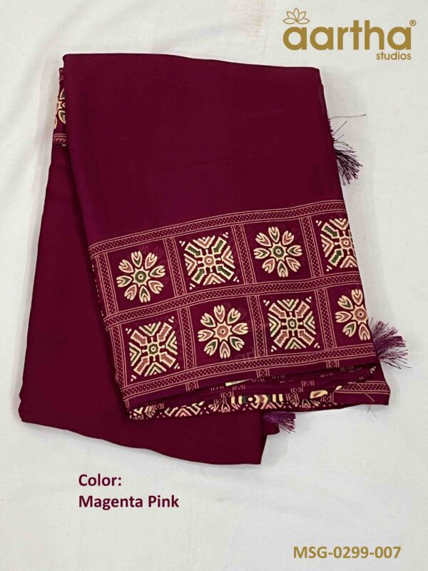 Modal Semi Georgette Sarees